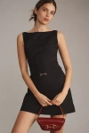 Reformation Taya Mini Dress In Black