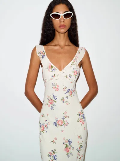 Reformation Teleia Dress Ivory 12 In White