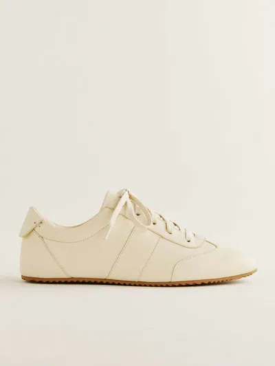 Reformation Terra Trainer In Cream Puff Leather