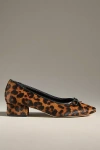 Reformation Terry Ball Leopard Ballet Pumps In Beige