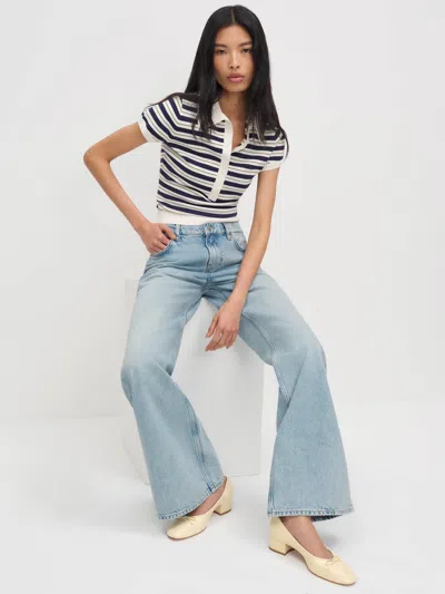 Reformation Terry Ballet Pump Ivory 10.5 In Neutral