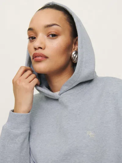 Reformation Tessa Hoodie In Fior Di Latte Logo
