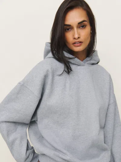 Reformation Tessa Hoodie In Heather Grey