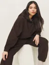 Reformation Tessa Hoodie In Mole
