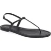 Reformation Thea T-strap Sandal In Black