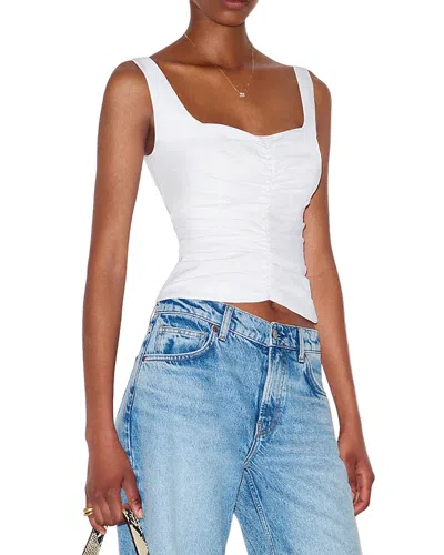 Reformation Thistle Cotton Blend Top In White