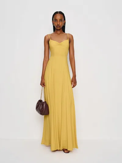 Reformation Thistle Dress In Yellow