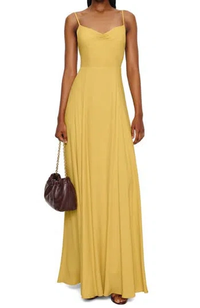 Reformation Thistle Maxi Dress In Yellow