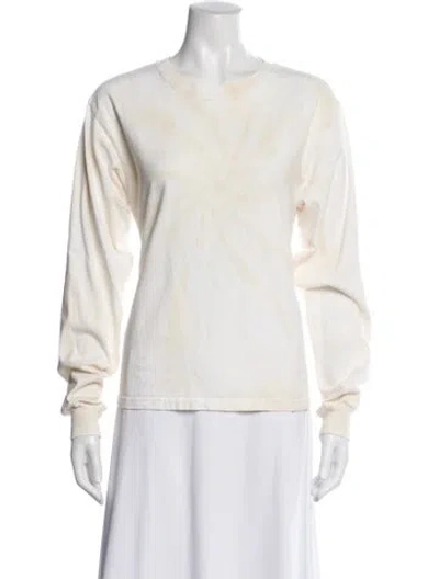 Pre-owned Reformation Tie-dye Print Crew Neck T-shirt In Neutral