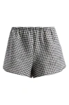 Reformation Tiffie Check Linen Shorts In Remy Check