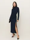 Reformation Tilda Dress In Navy
