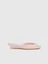 Reformation Tilda Heeled Mule In Pink