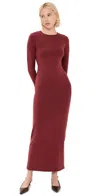 Reformation Tommie Knit Maxi Dress In Chianti In Burgundy