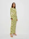 Reformation Tommie Knit Dress In Green