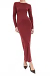 Reformation Tommie Knit Maxi Dress In Chianti In Burgundy