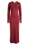 Reformation Tommie Knit Maxi Dress In Chianti In Chianti