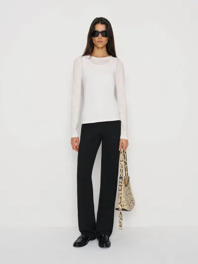 Reformation Top En Maille Seline Ivoire L In White