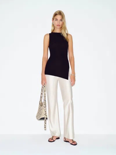 Reformation Top En Maille Walker Noir L In Black