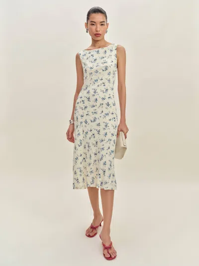 Reformation Topanga Dress In Bleu