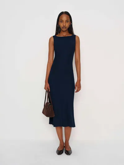 Reformation Topanga Dress Blue Xs