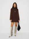 Reformation Torin Dress In Brown