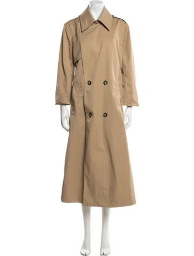 Pre-owned Reformation Trench Coat In Brown