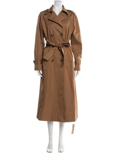 Pre-owned Reformation Trench Coat In Brown