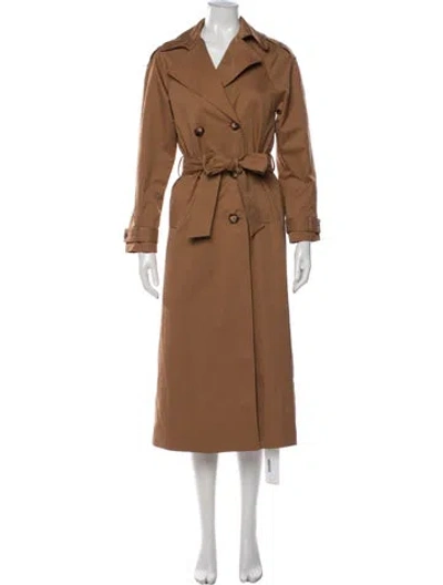 Pre-owned Reformation Trench Coat In Brown