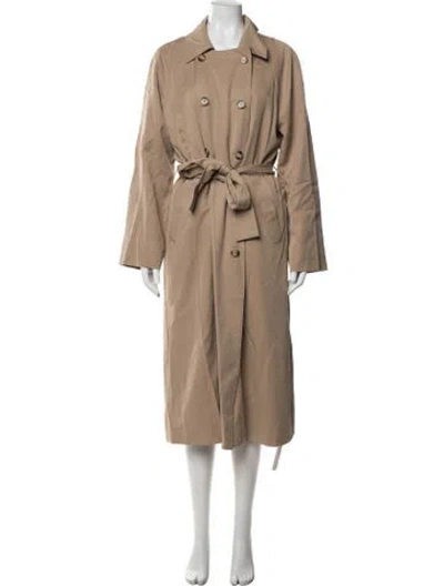 Pre-owned Reformation Trench Coat In Brown