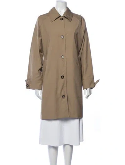Pre-owned Reformation Trench Coat In Brown