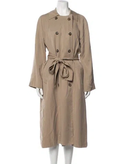 Pre-owned Reformation Trench Coat In Brown