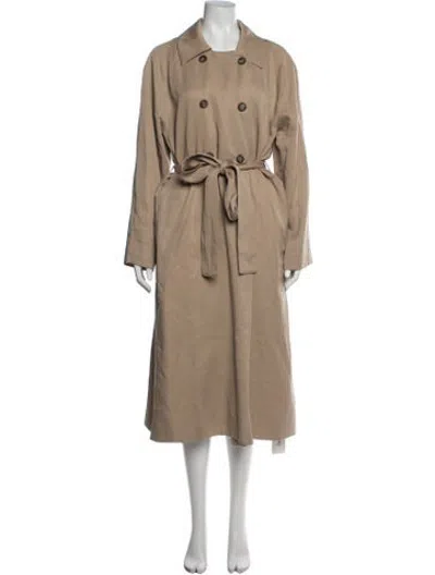 Pre-owned Reformation Trench Coat In Brown