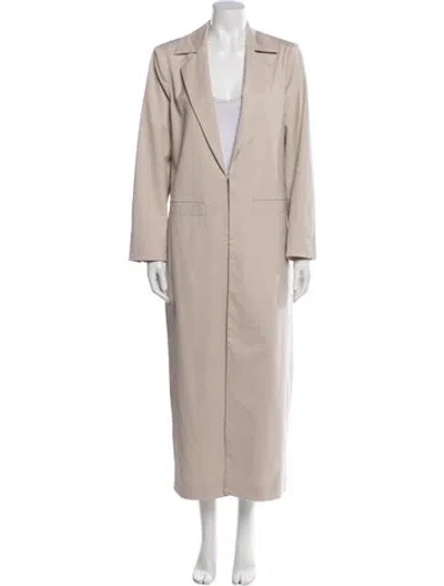 Pre-owned Reformation Trench Coat In Neutral
