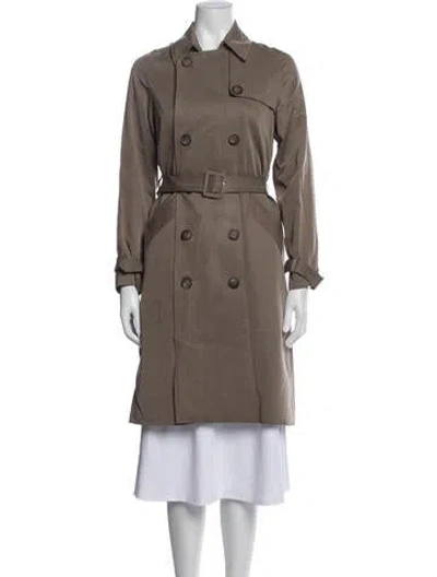 Pre-owned Reformation Trench Coat In Neutrals