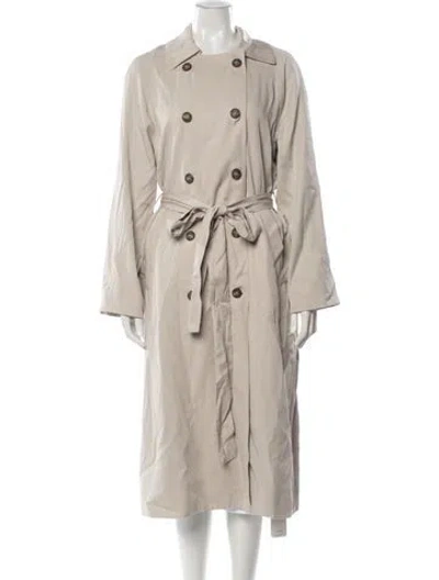 Pre-owned Reformation Trench Coat In Neutrals