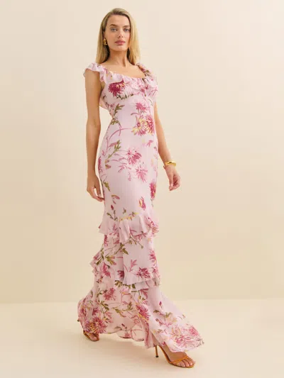 Reformation Tripoli Dress In Chrysanthemum