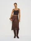 Reformation Trish Knit Top In Brown