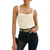 Reformation Trish Ruched Tank In Neutral
