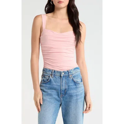 Reformation Trish Ruched Tank In Pink
