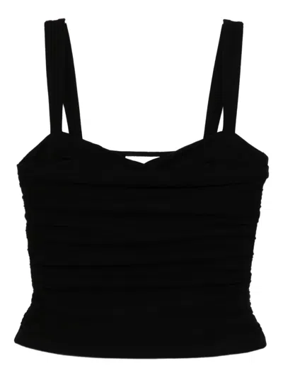 Reformation Trish Knit Tank Top In Black
