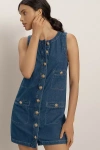 Reformation Tropez Denim Mini Dress In Blue