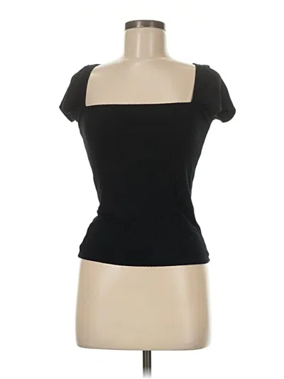 Pre-owned Reformation Tube Top Black Square Neckline Tops
