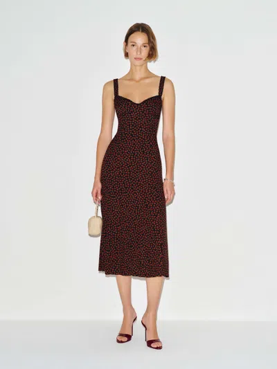 Reformation Tully Dress Black 10