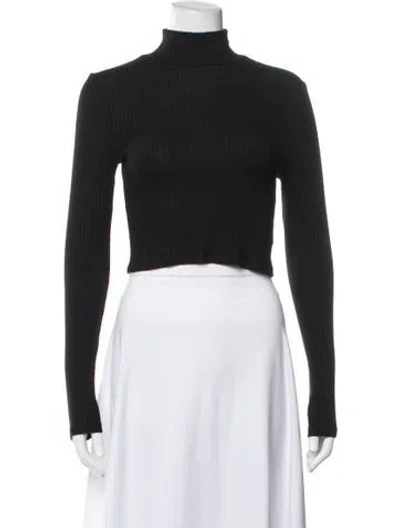 Pre-owned Reformation Turtleneck Sweater In Black