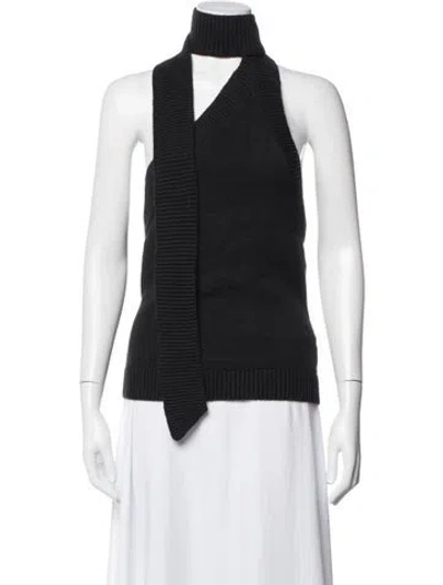 Pre-owned Reformation Turtleneck Sweater In Black