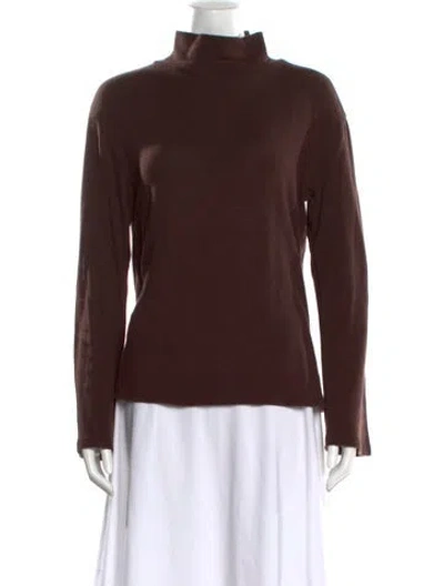 Pre-owned Reformation Turtleneck Sweater In Brown