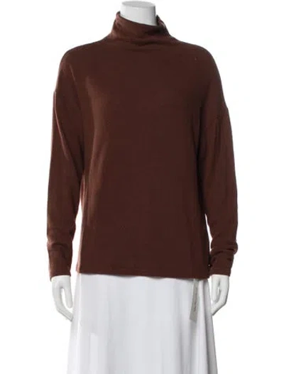 Pre-owned Reformation Turtleneck Sweater In Brown