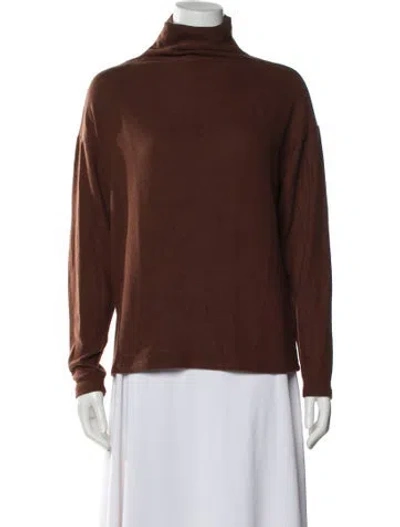 Pre-owned Reformation Turtleneck Sweater In Brown