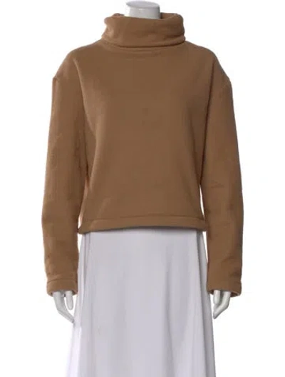 Pre-owned Reformation Turtleneck Sweater In Brown
