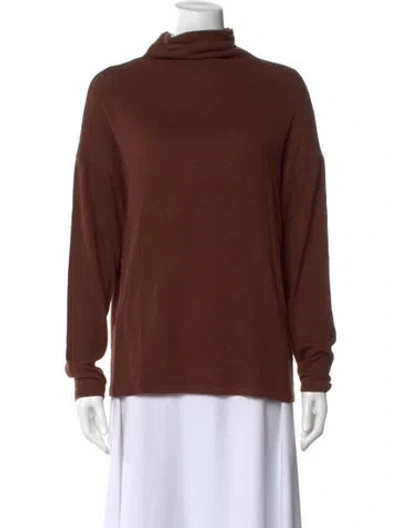 Pre-owned Reformation Turtleneck Sweater In Brown